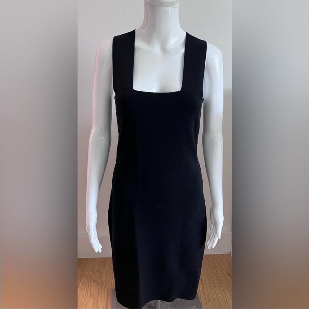 House of Harlow 1960 Black Square-Neck Mini Dress